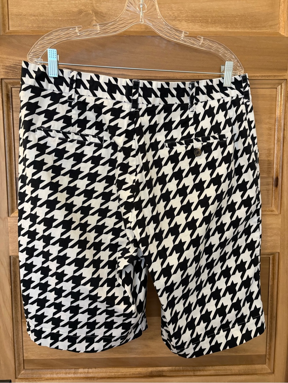 Men’s Loudmouth Shorts Black & White Houndstooth Golf 36 - Picture 2 of 6